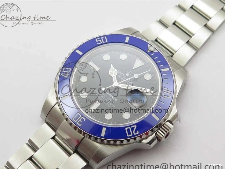 LB Dial EWF SS Bracelet Black A3235 Submariner on 41mm 126619 Ceramic Blue 0421